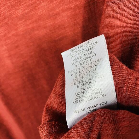 Torrid Size 0X Large Love Classic Fit Vintage Slub Crew Tank Top Red Brick - Picture 5 of 5